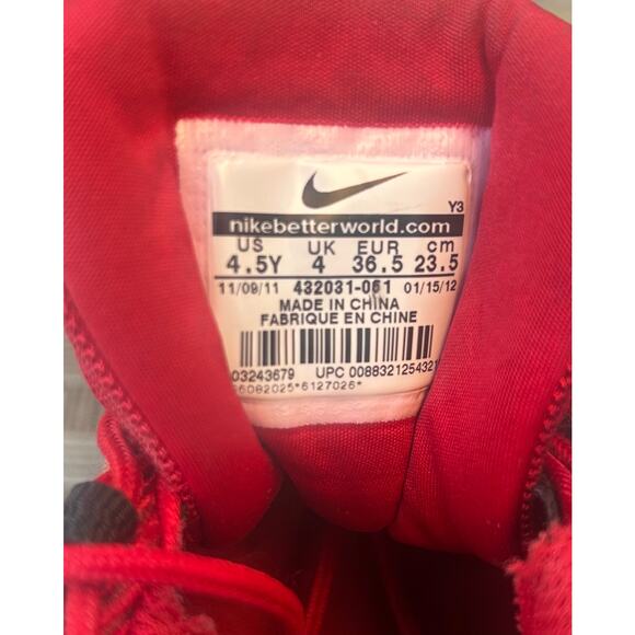 Nike Air Max NM 2012 Release – Black &  Varsity Red Youth Size 4.5 - Picture 8 of 8